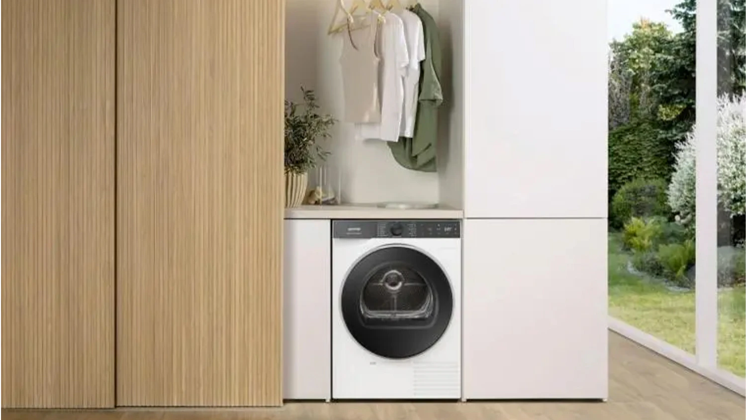 Buben su&scaron;ička pr&aacute;dla Gorenje DG69CPS instalovan&aacute; v koupelně