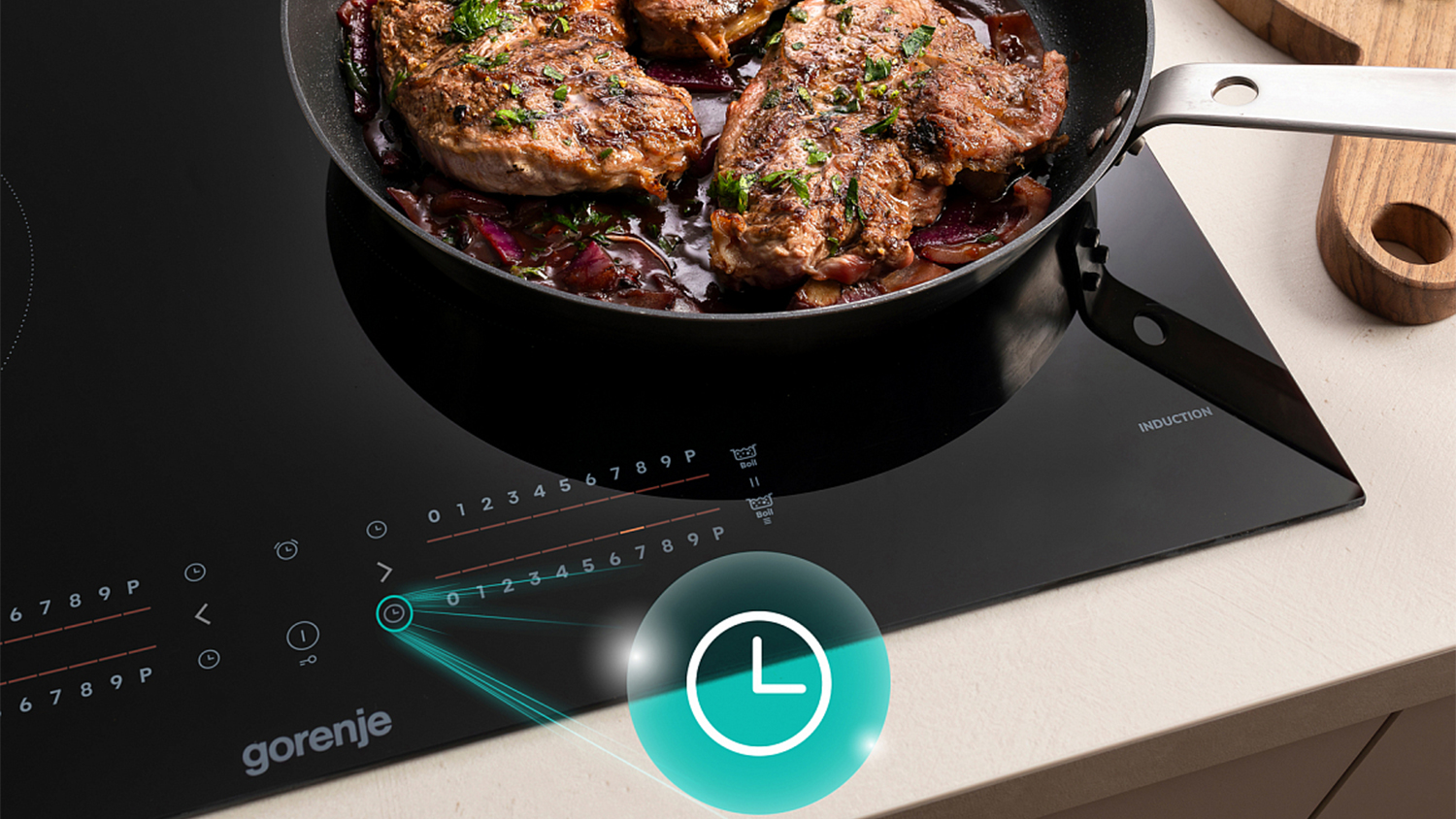 Indukční varná deska Gorenje GI6432AB s automatickým vypnutím