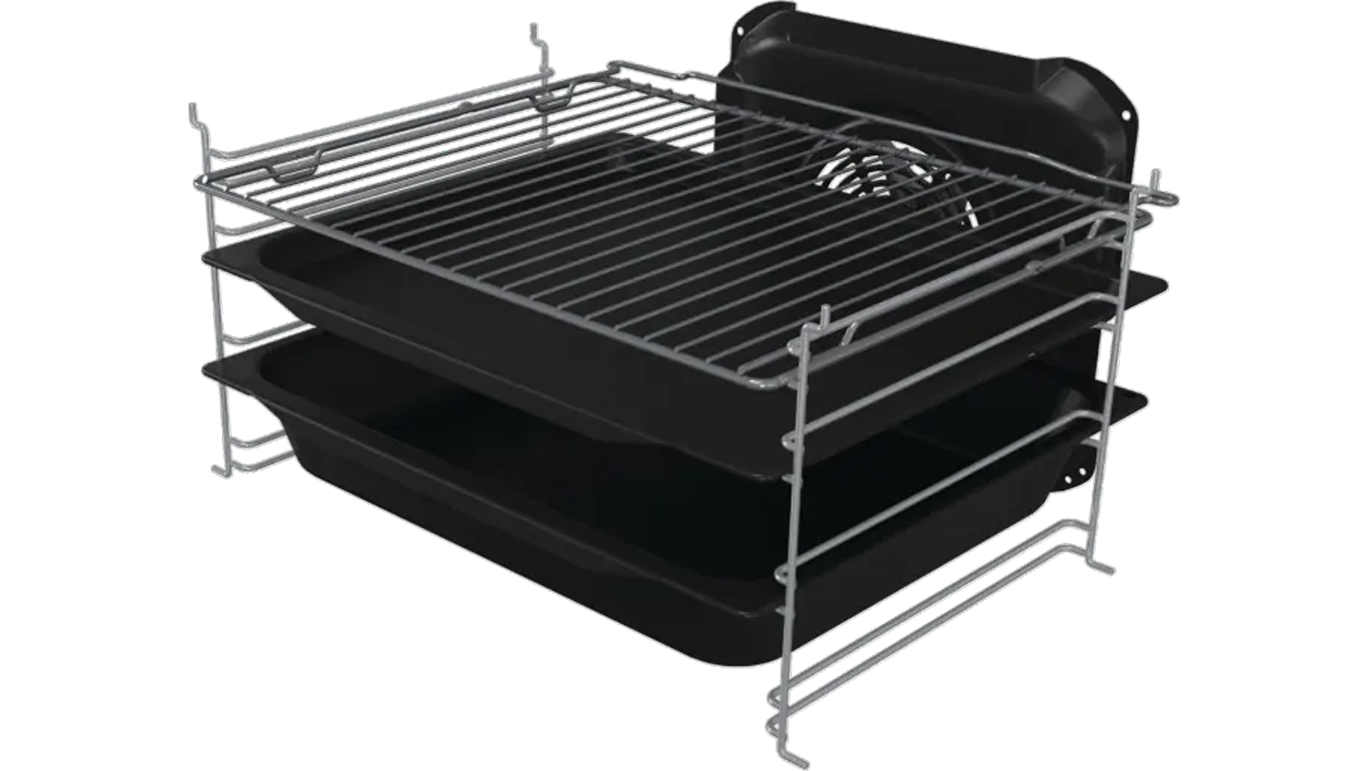 Dva pekáče kombinovaného sporáku Gorenje GK5C41WF