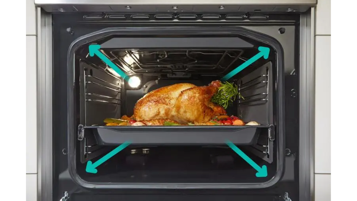 Pečení kuřete v kombinovaném sporáku Gorenje GK5C41WF