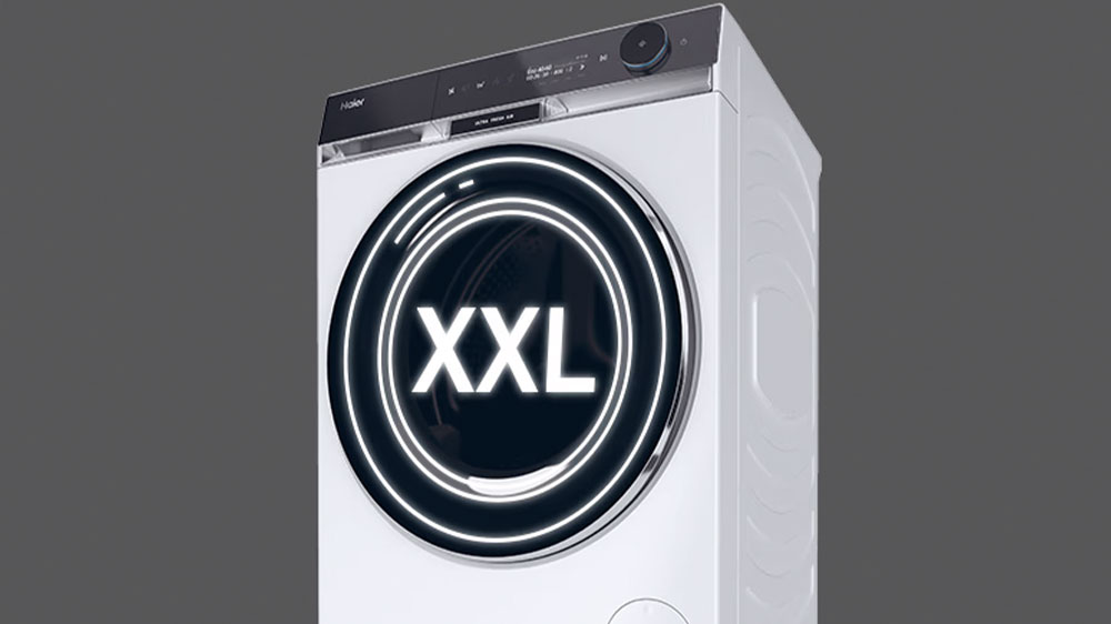 XXL široká dvířka pračky Haier HW100-BD14397U1_02
