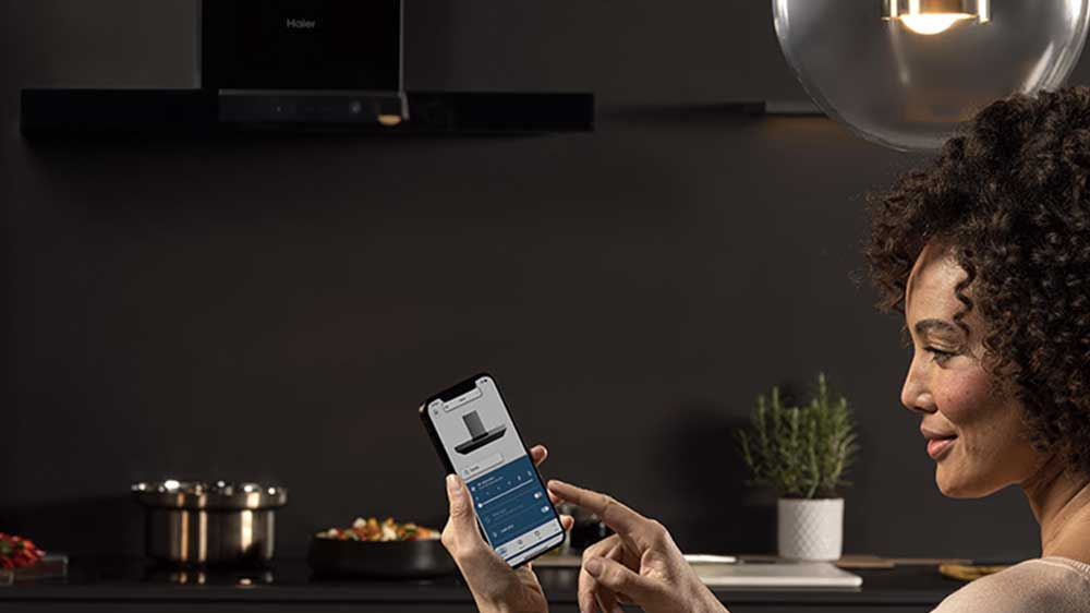 Komínový odsavač par HAIER HATS6CBS4BWIFI ovládání pomocí mobilu_04