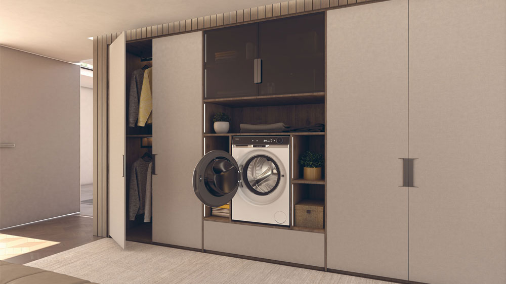 Pračka se sušičkou Haier HWD100-BD14397US v domě_04