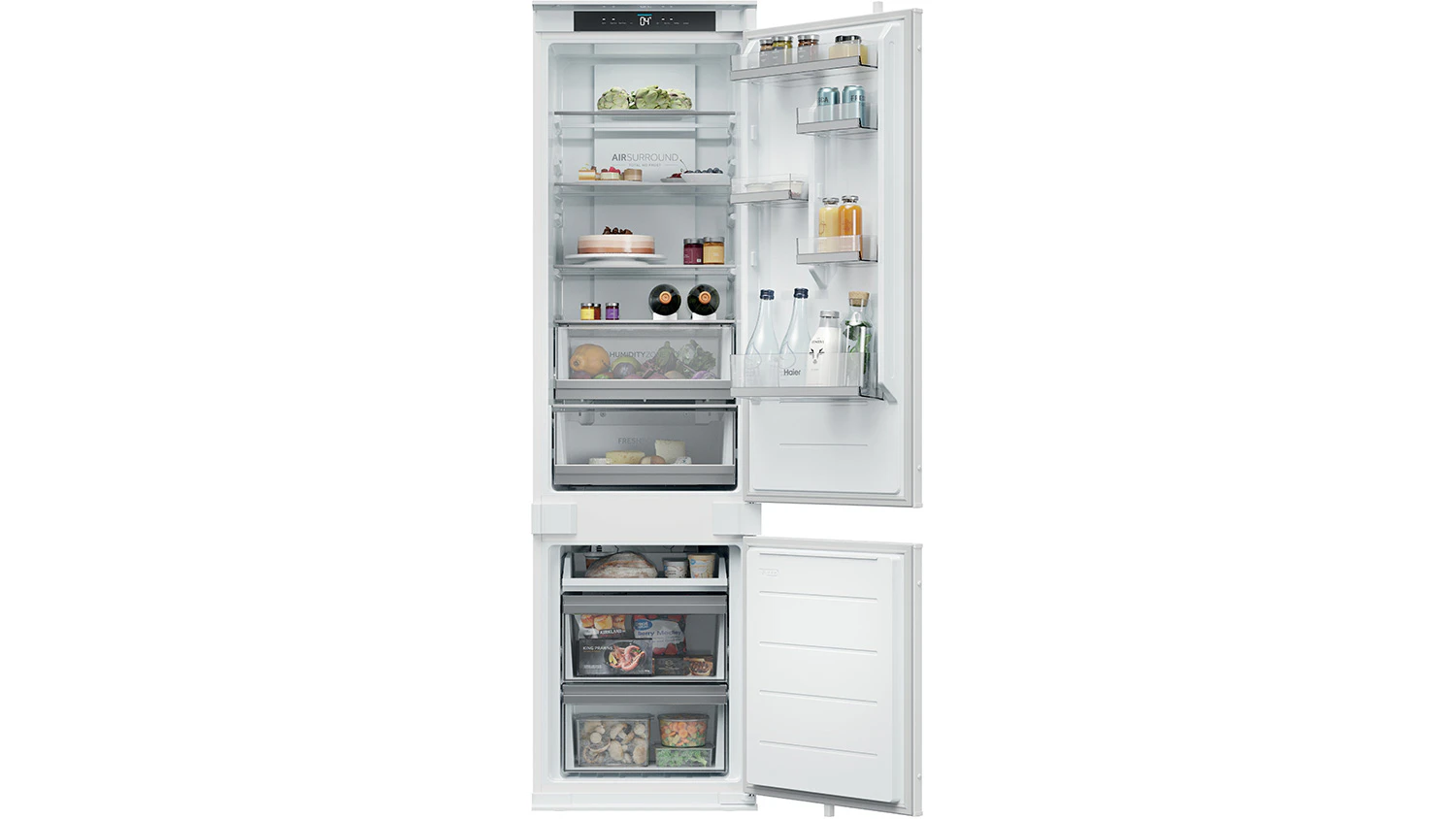 Vestavn&aacute; kombinovan&aacute; lednice Haier EHBQW5519E