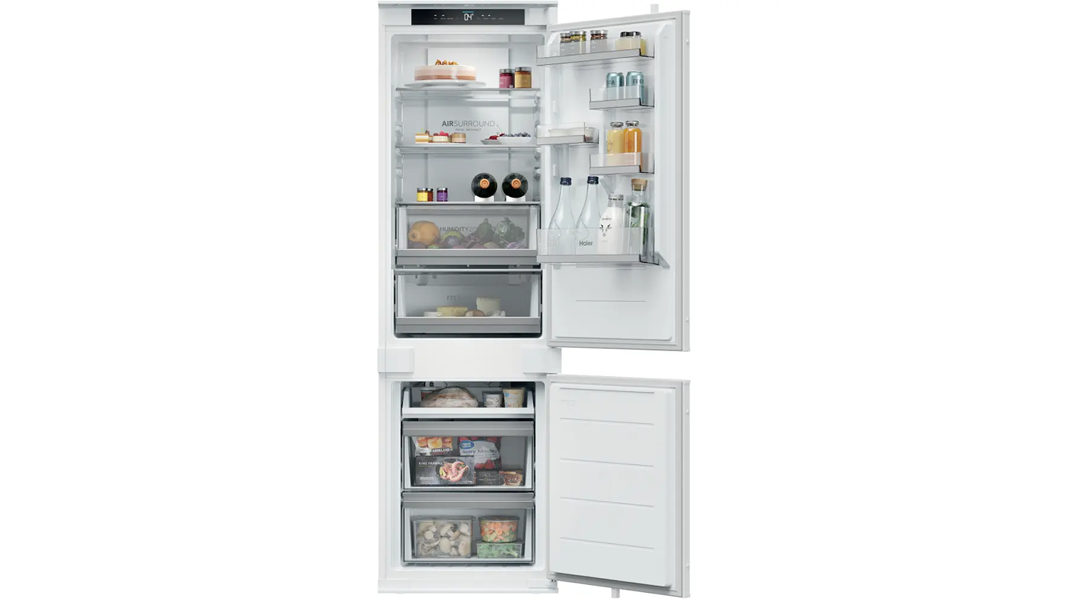 Vestavn&aacute; kombinovan&aacute; lednice Haier EHBQW5518E
