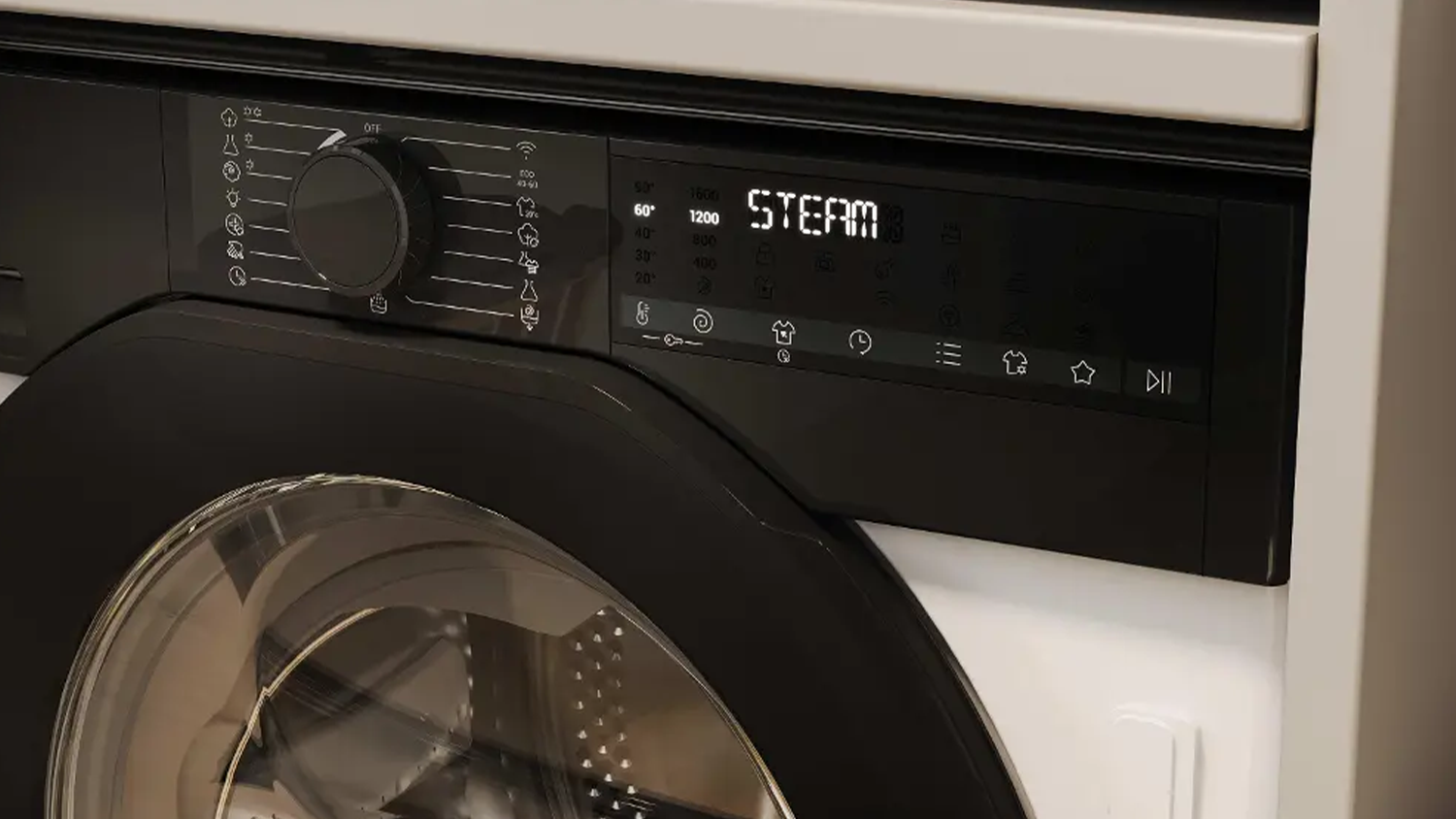 Detail na ovl&aacute;d&aacute;n&iacute; pračky Haier BHA6S69M6DB9J-S