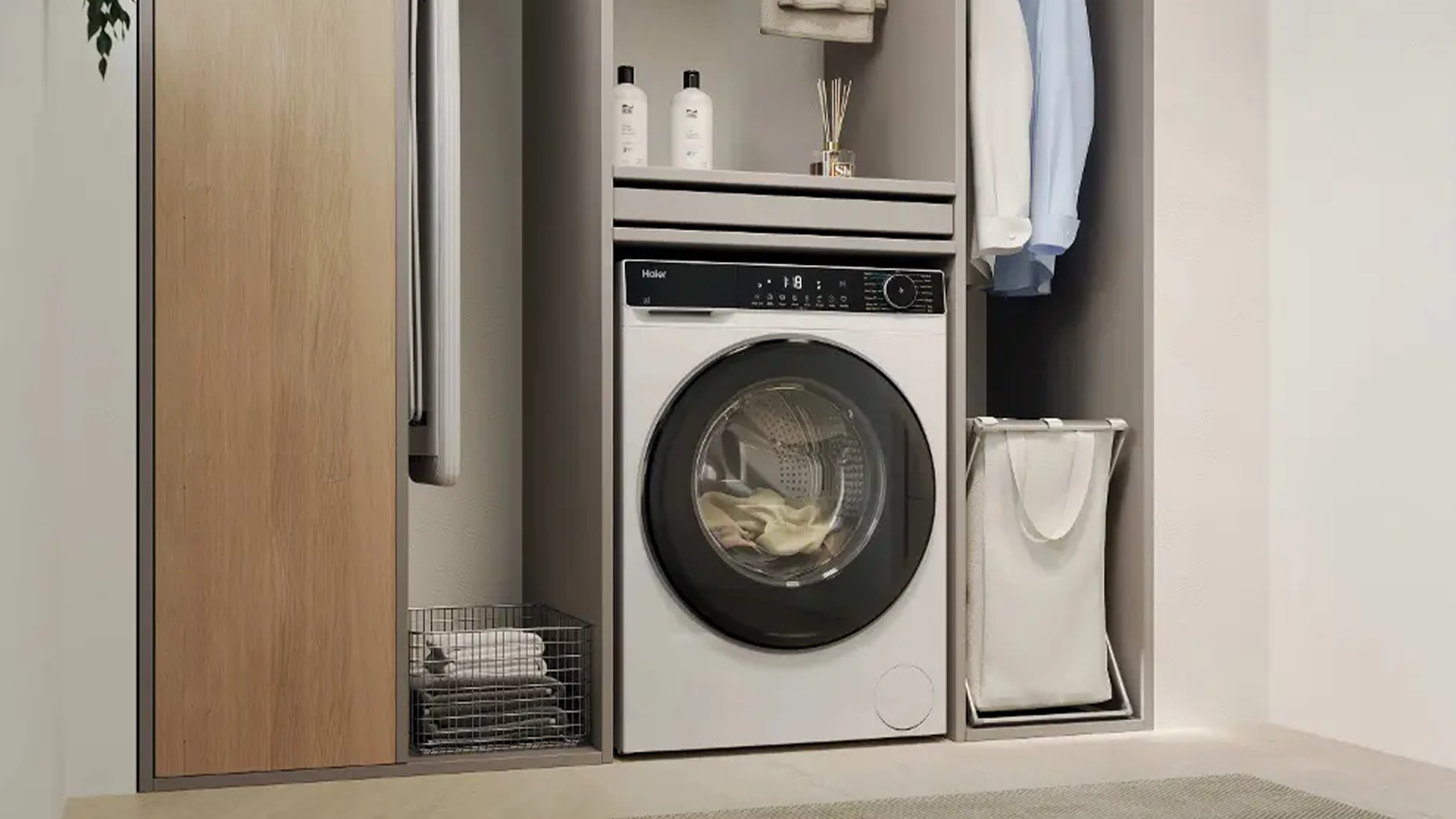 Pr&aacute;čka Haier HW70-BP14357TU-S v pr&aacute;delni