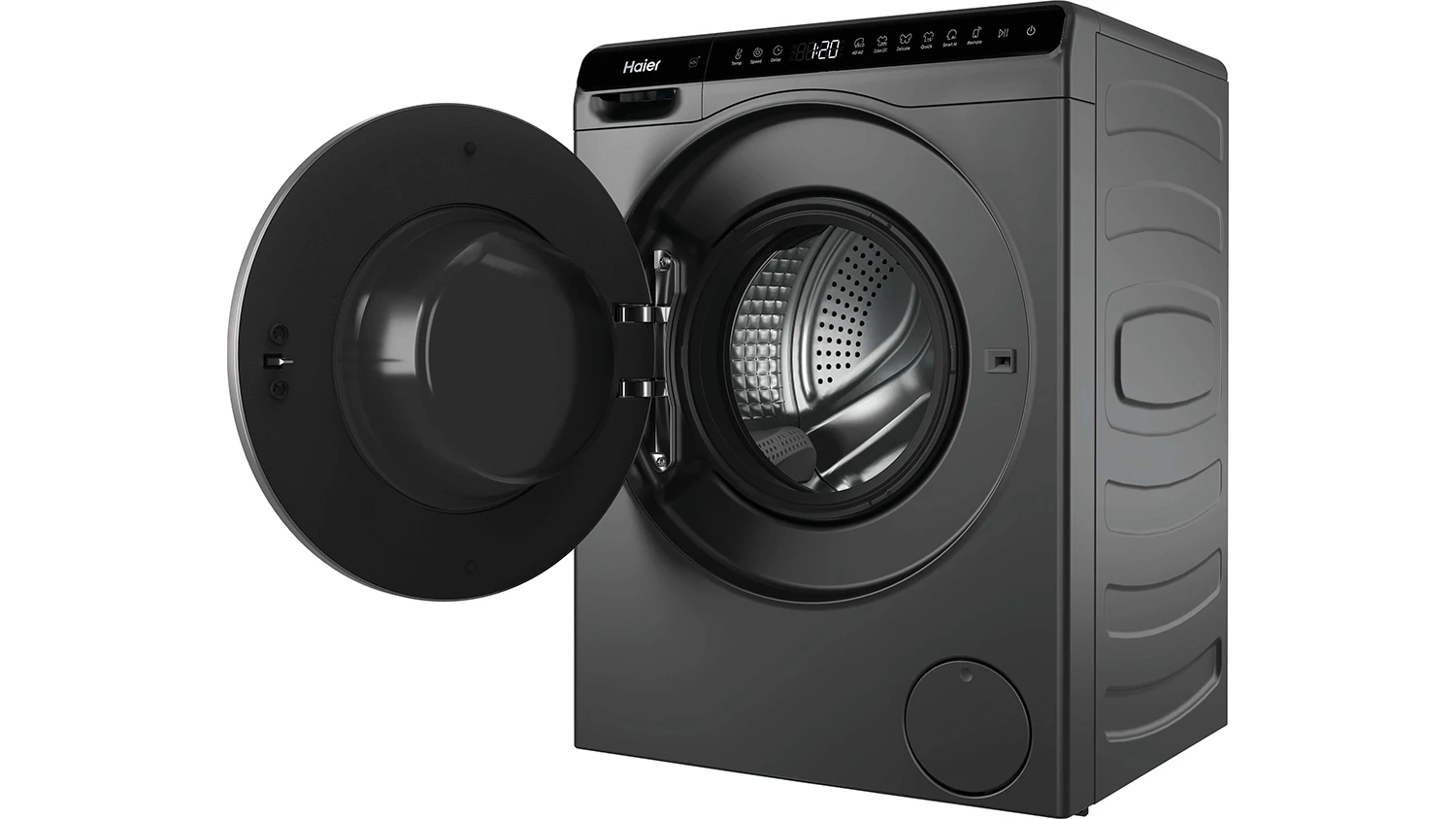 Pračka Haier HW50-BP12307GU1S s otevřenými dvířky