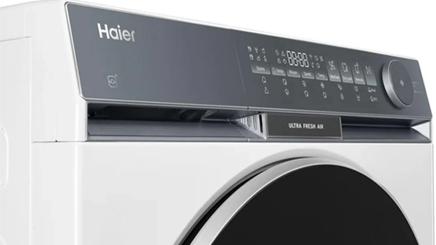 Ovl&aacute;dac&iacute; panel pračky se su&scaron;ičkou Haier
