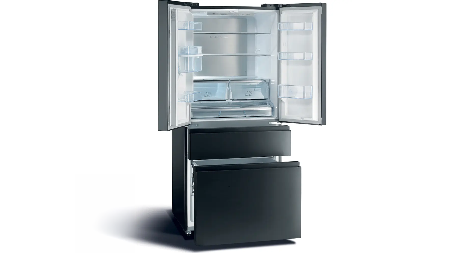 Vnitřní prostor americké lednice Hisense RF540N4WFE