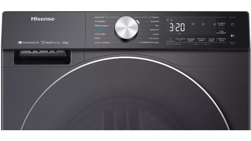 Ovládací panel u sušičky prádla Hisense DH5S102BB_04