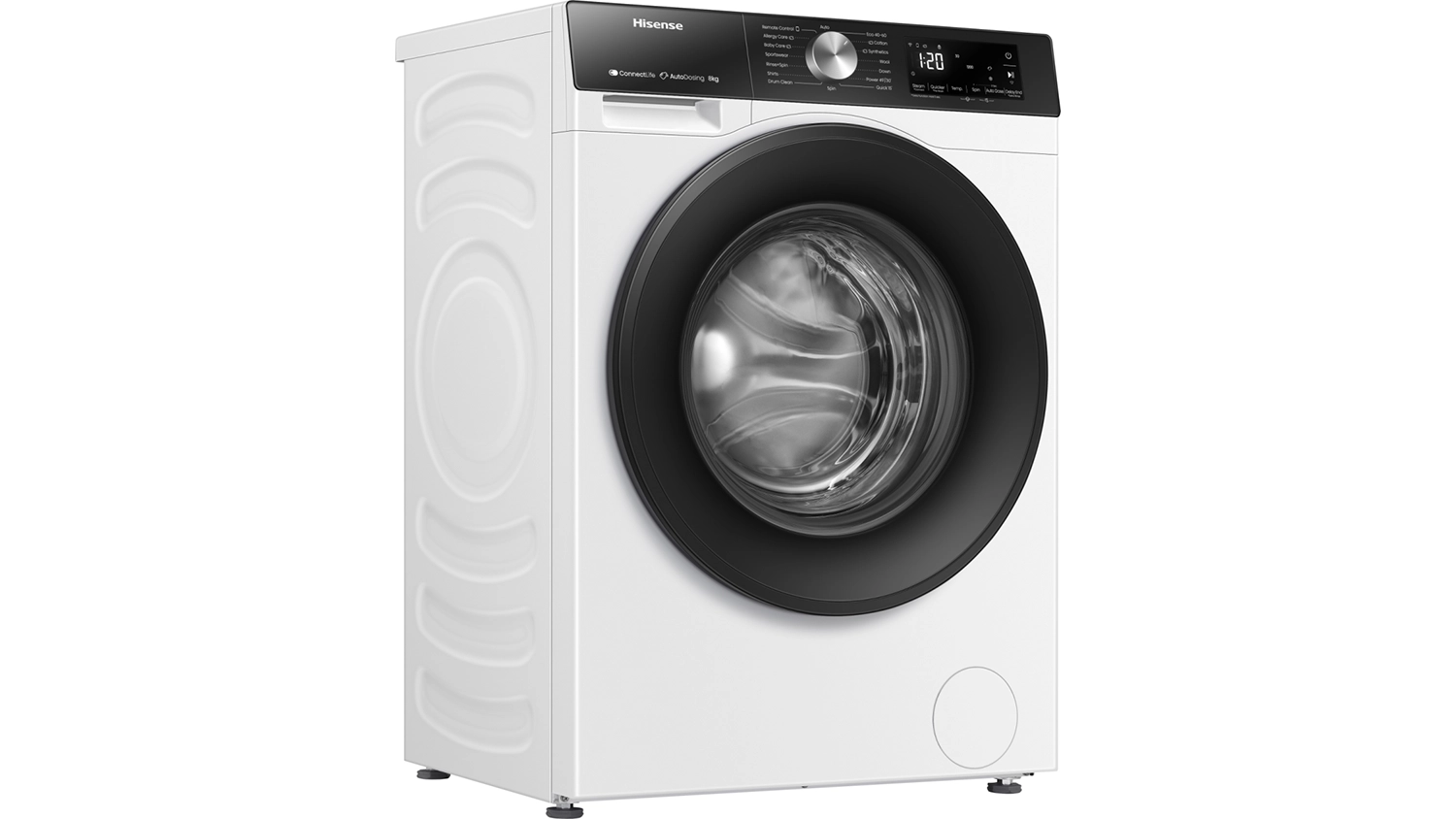 Voľne stojaca práčka Hisense WF3S8045BW3 biela spredu