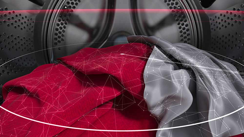 Pračka s předním plněním Hoover H-WASH 500 HWP 48AMBCR/1-S analyzující množství náplně bubnu_03