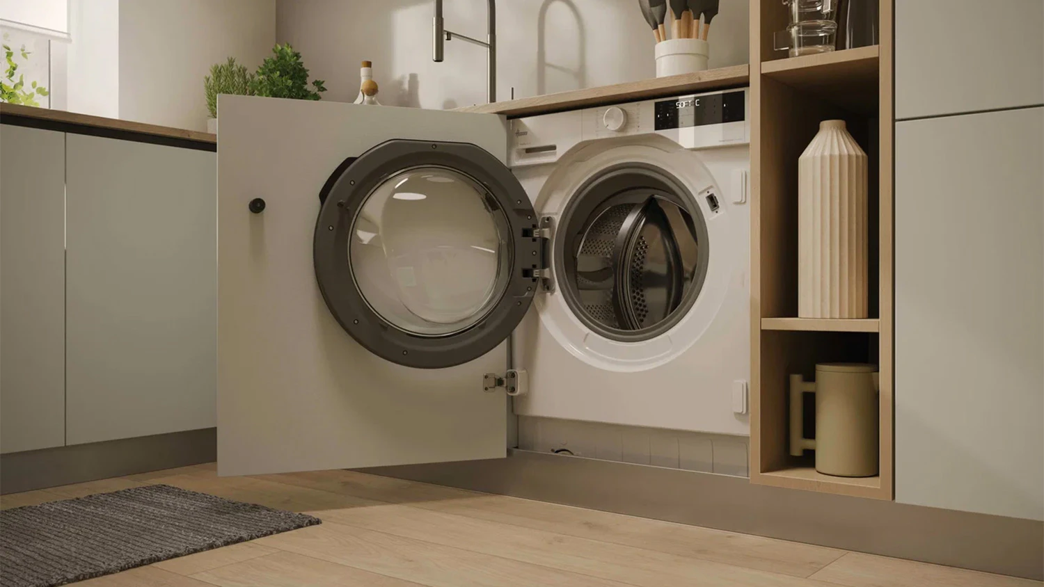 Otevřená pračka Hoover BH4S69M6DB9J-S