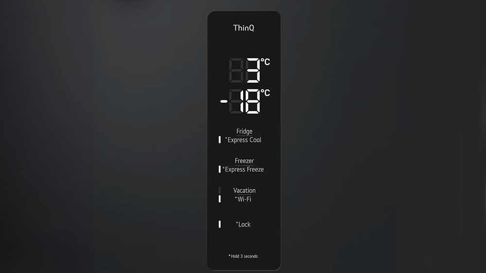 Extern&iacute; displej kombinovan&eacute; chladničky LG BV5250CEP_04