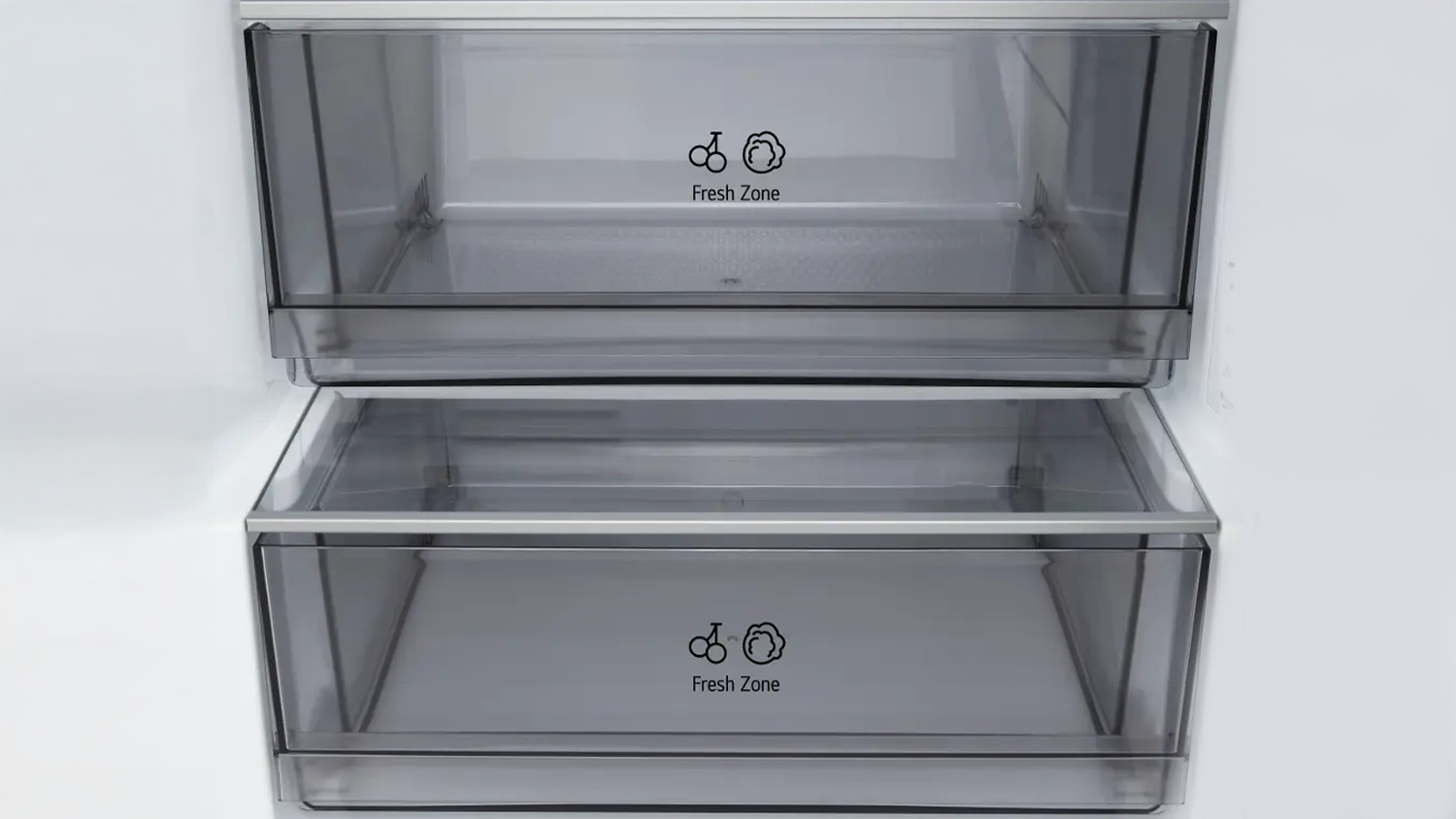 Přihrádky Fresh Zone v chladničce LG