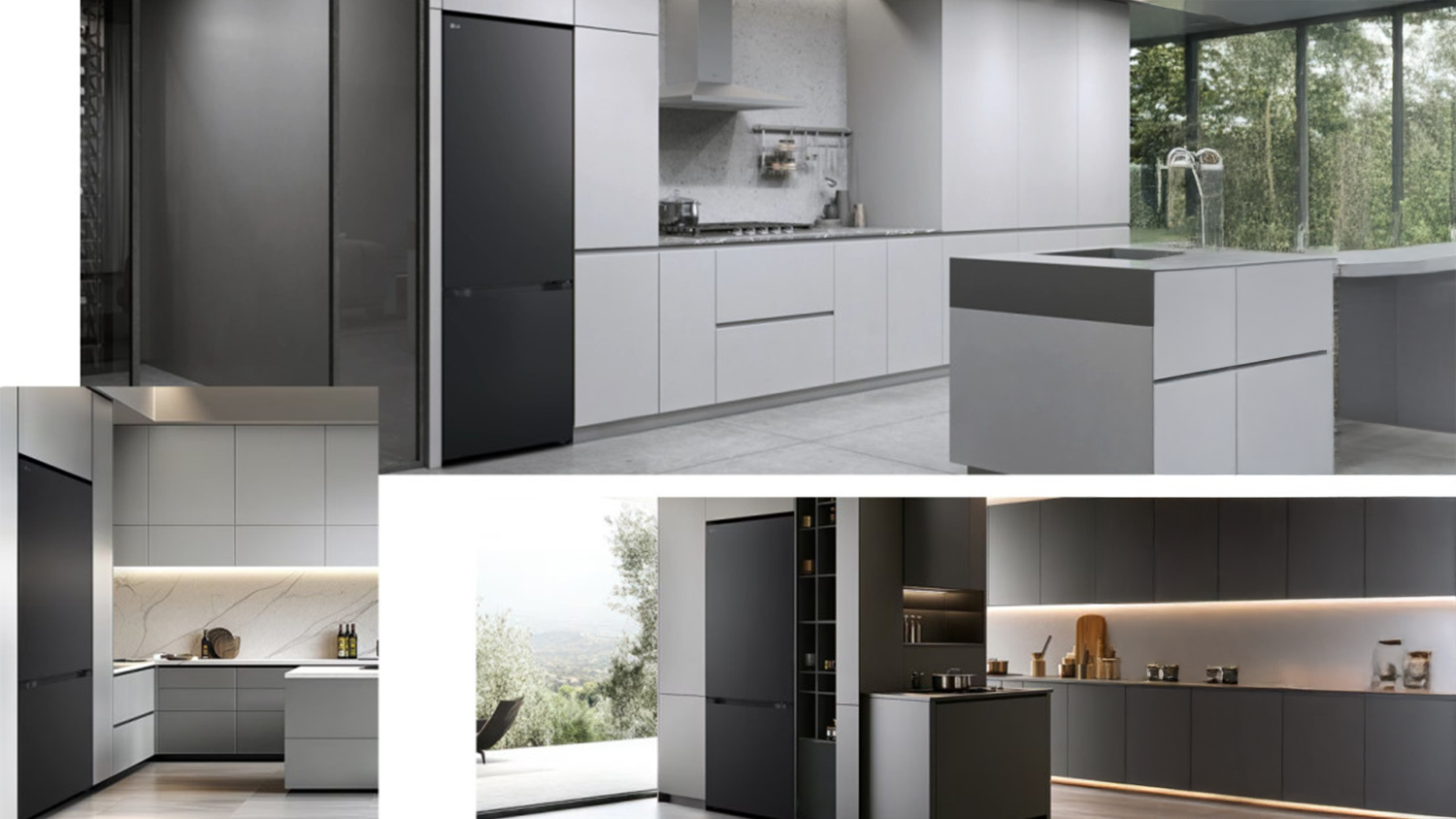 Začlenění kombinované chladničky LG GBBSJ2CCEP do kuchyňské linky