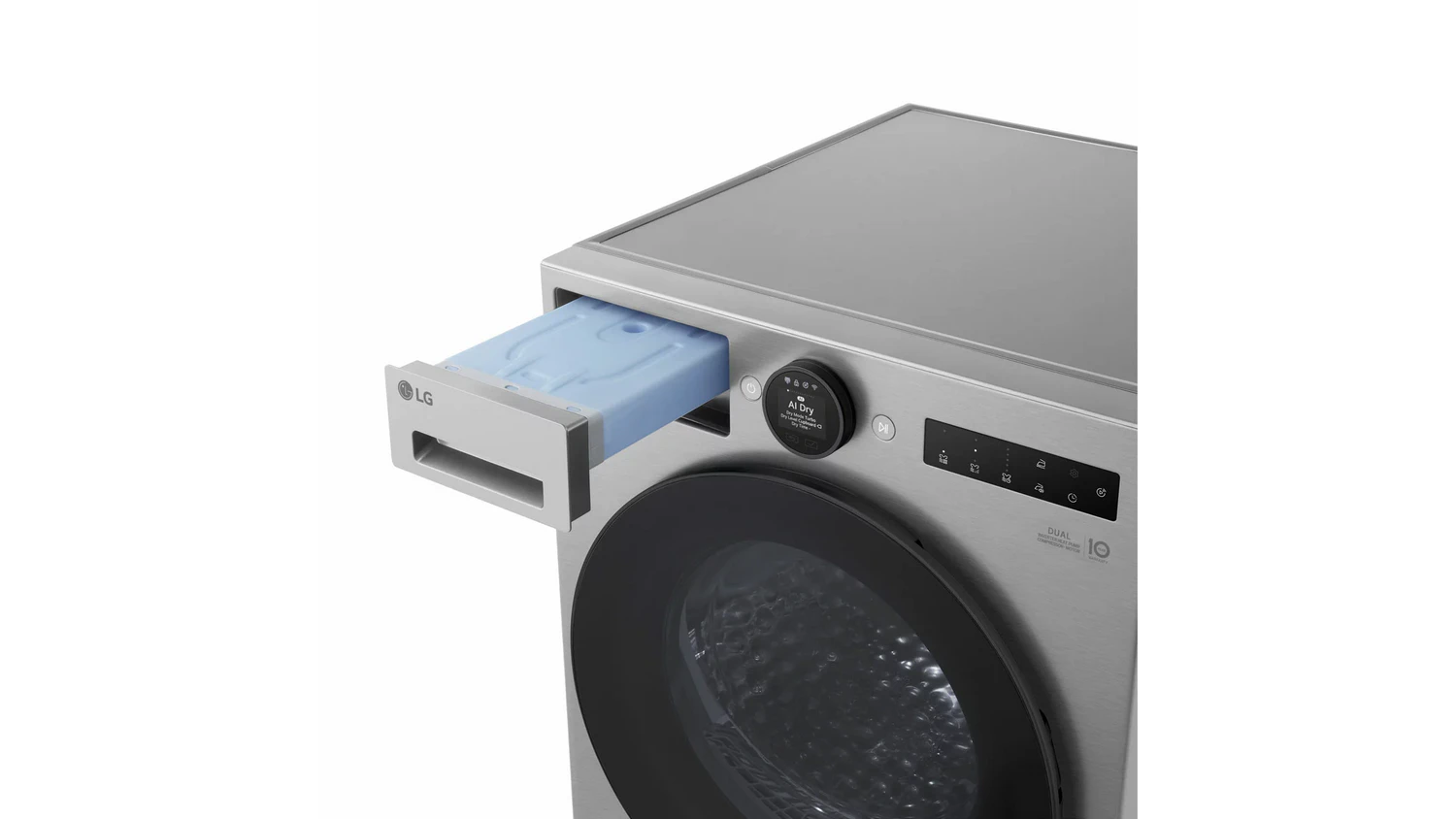 Detail panelu sušičky bielizne LG RHX7009TSB