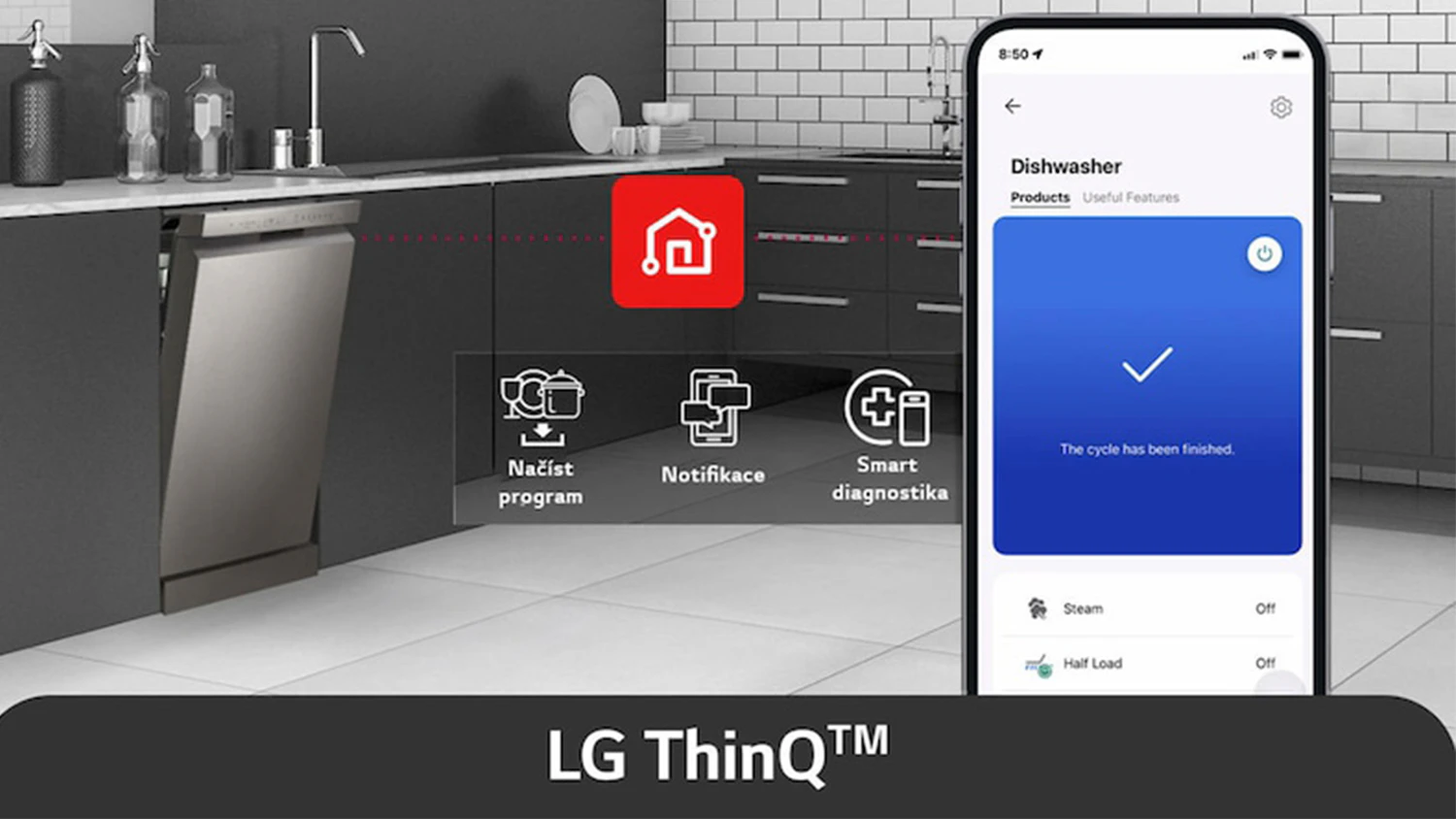 Využitie aplikácie LG Thing