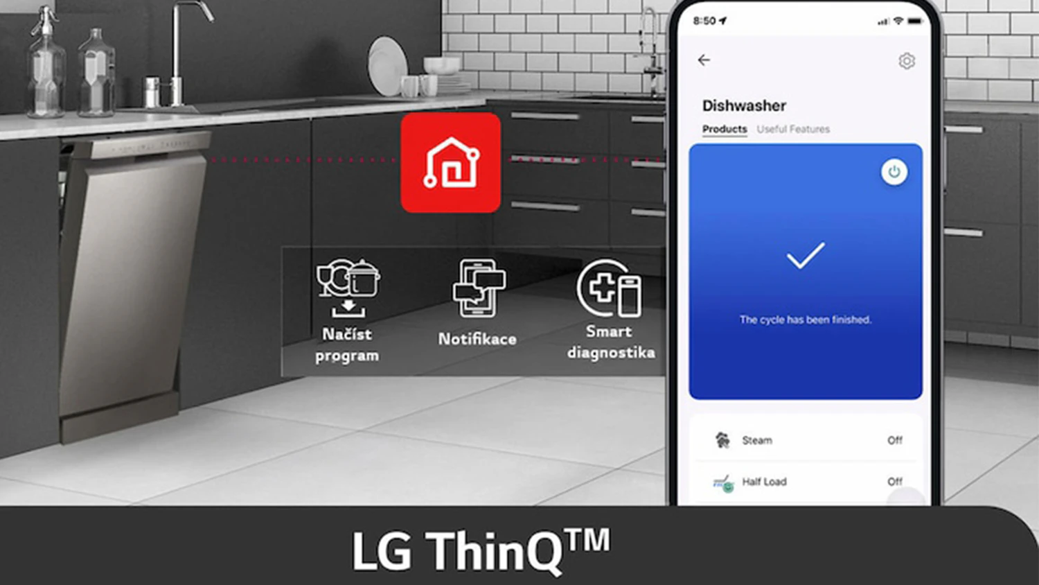 Využitie aplikácie LG Thing