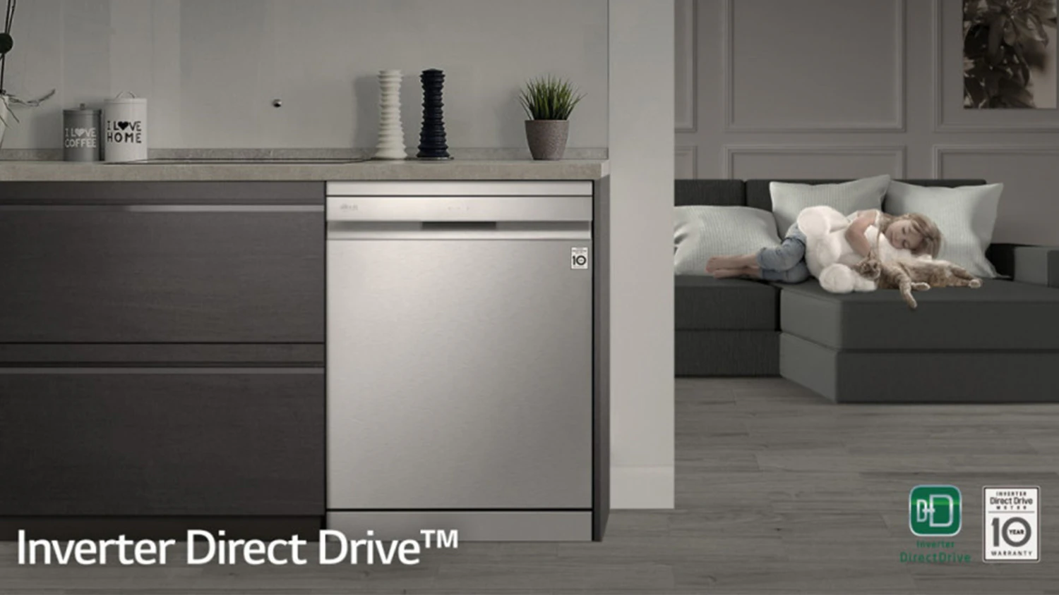 Inverter Direct Drive motor v umývačkách LG