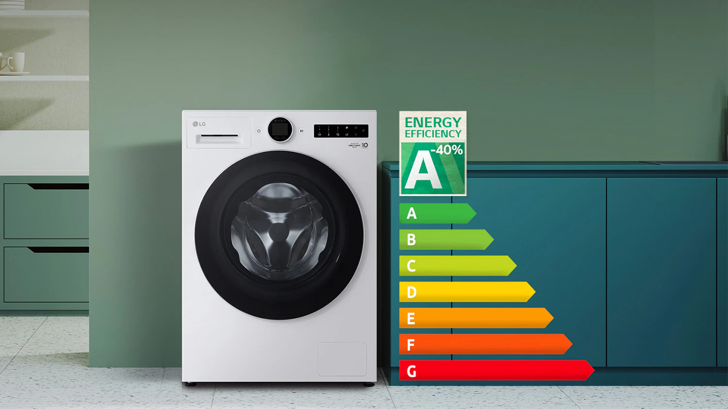 Pračka LG F4X7011TSB s označenm energetick třdy