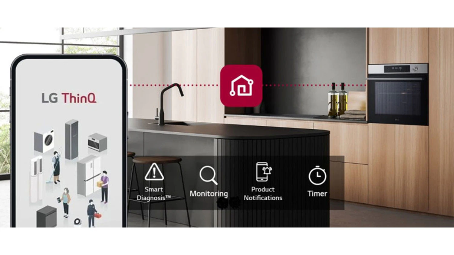 Aplikace LG ThinQ pro ovládání spotřebičů