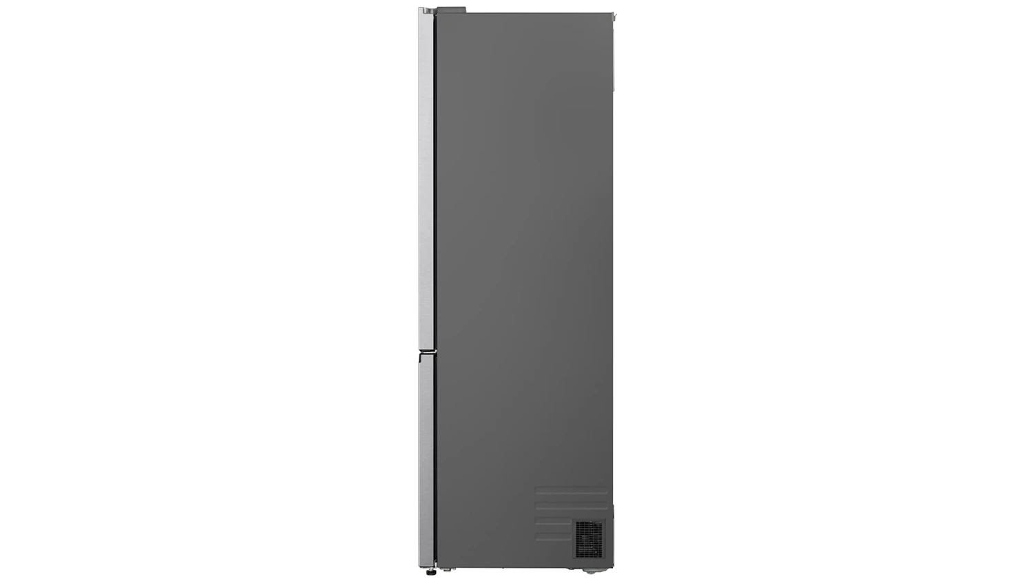 Kombinovaná lednice LG GBBW322DPY stříbrná zboku