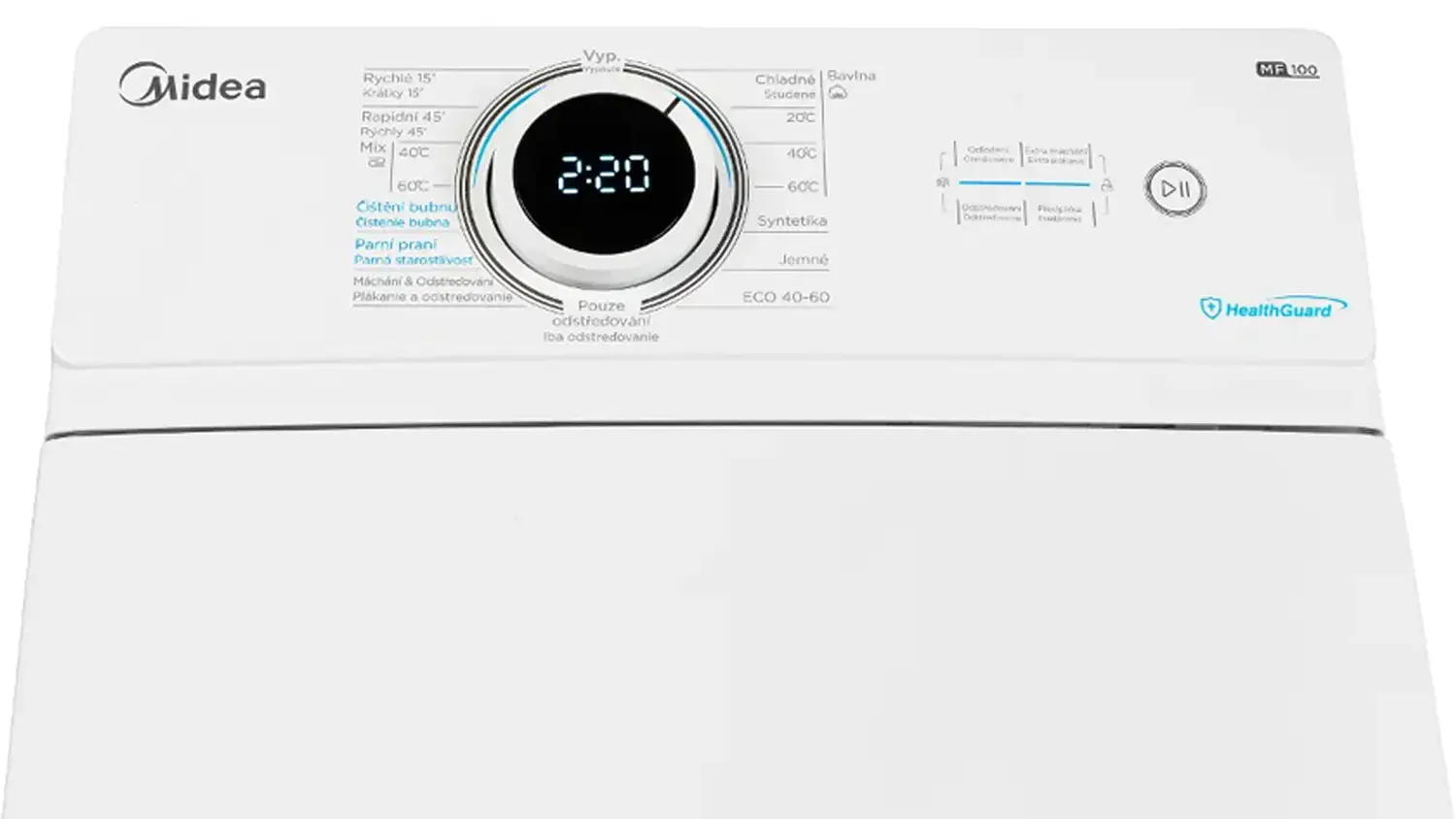 Ovládací panel pračky Midea MF100T70B/W-CZ