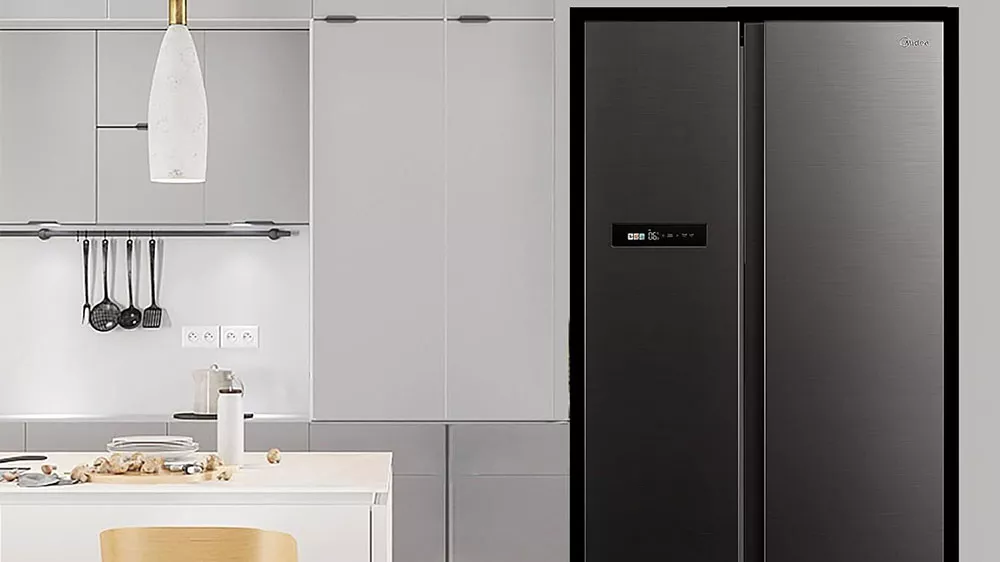 Chladnička SBS Midea MDRS791MIC28 v interi&eacute;ru_02