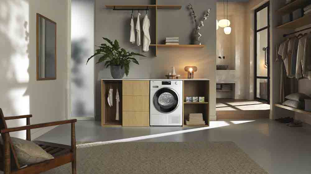 Sušička bielizne Mielle TWH 780 WP v pracej miestnosti_02