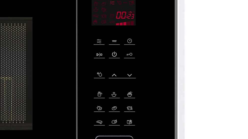 Ovládací panel vestavné mikrovlnné trouby Mora VMT745 B_02