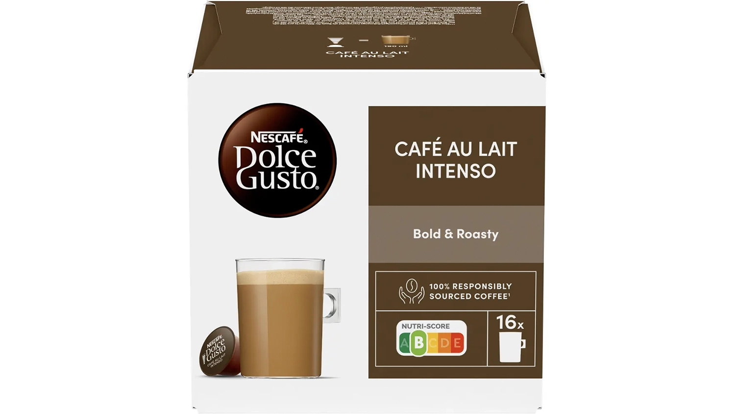Kapsuly Nescafé Dolce Gusto Café Au Lait Intenso 16 ks