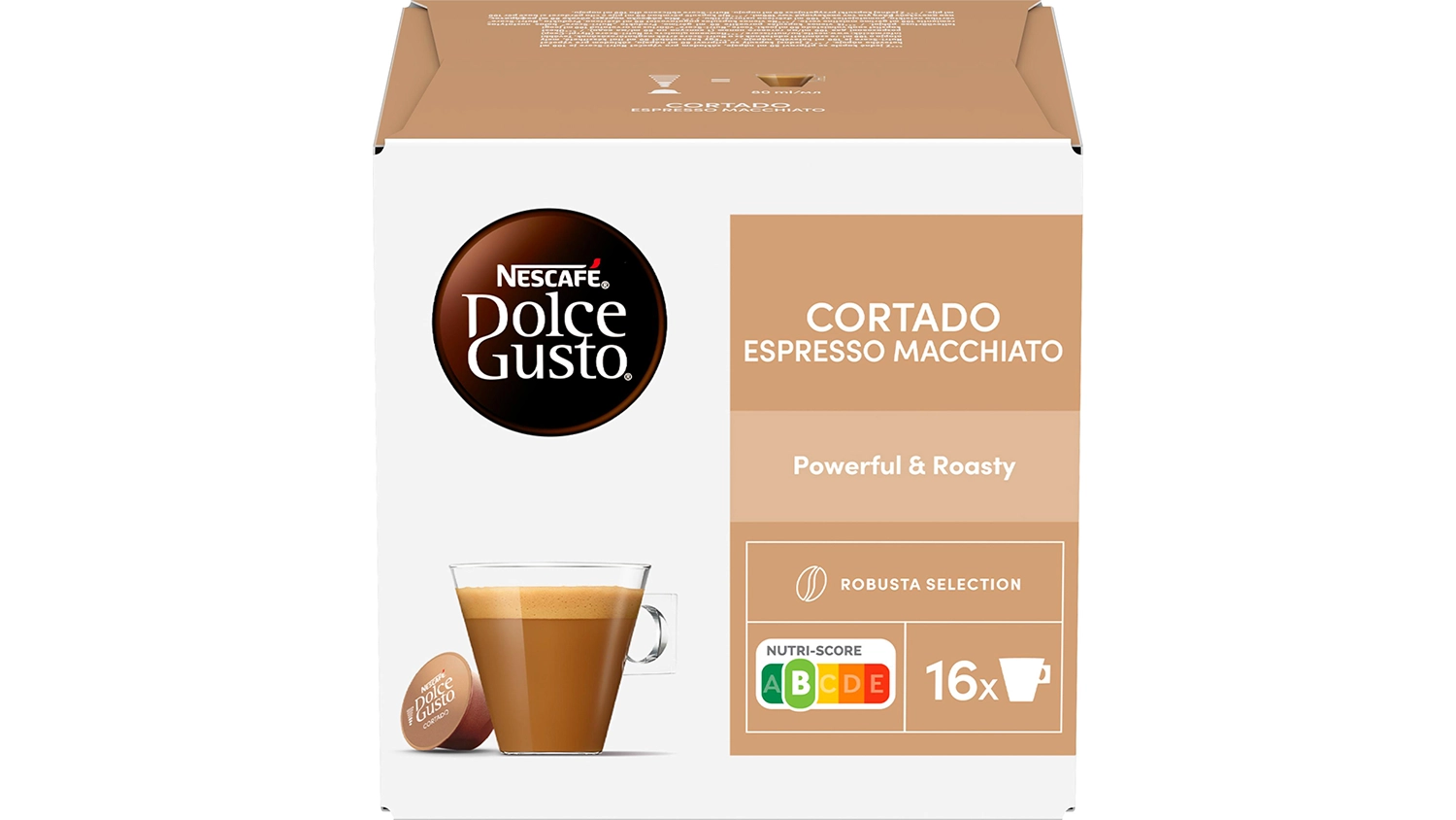 Kapsuly Nescaf&eacute; Dolce Gusto Cortado Espresso Macchiato 16 ks