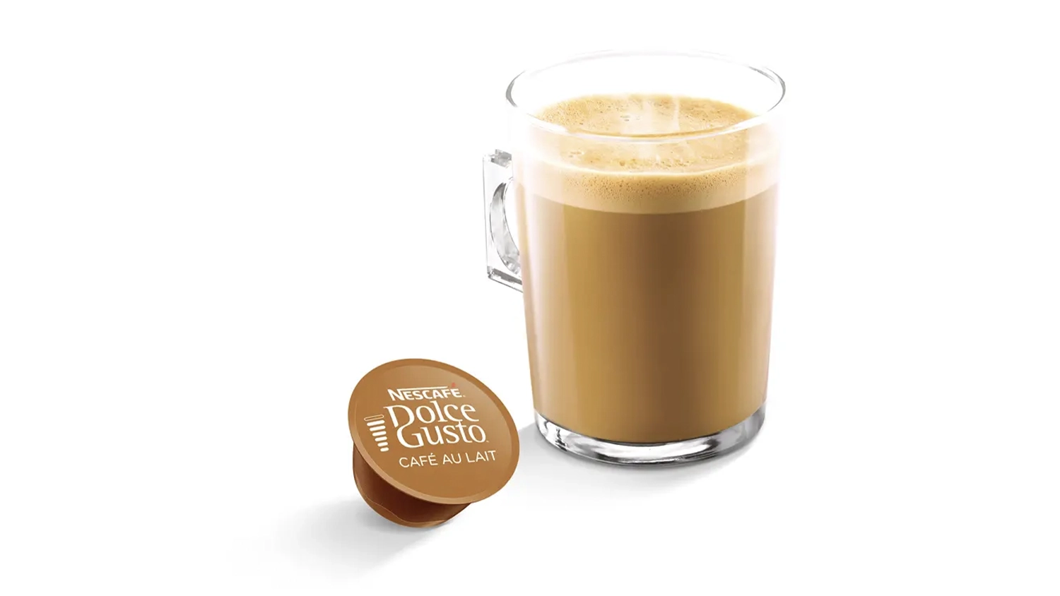 Café Au Lait Intenso pripravené z kapsúl Nescafé Dolce Gusto