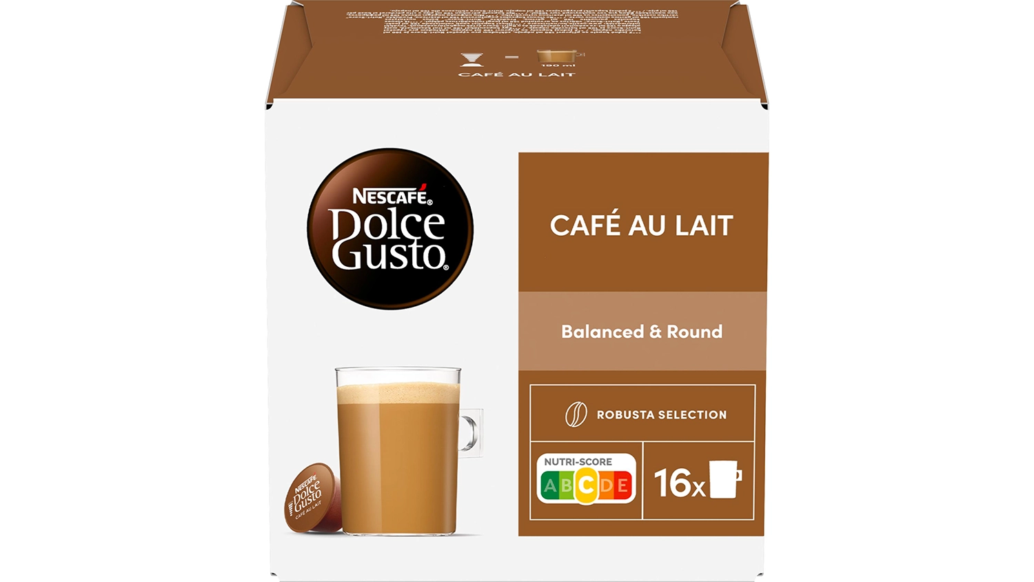 Kapsle Nescafé Dolce Gusto Café Au Lait 16 ks
