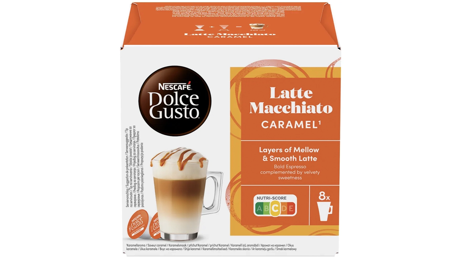 K&aacute;vov&eacute; kapsle NESCAF&Eacute; Dolce Gusto Ml&eacute;čn&aacute; k&aacute;va s karamelovou př&iacute;chut&iacute;