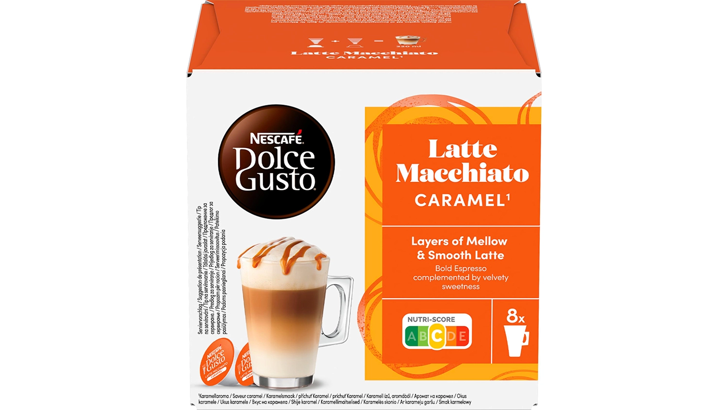 Kávové kapsule NESCAFÉ Dolce Gusto Mliečna káva s karamelovou príchuťou