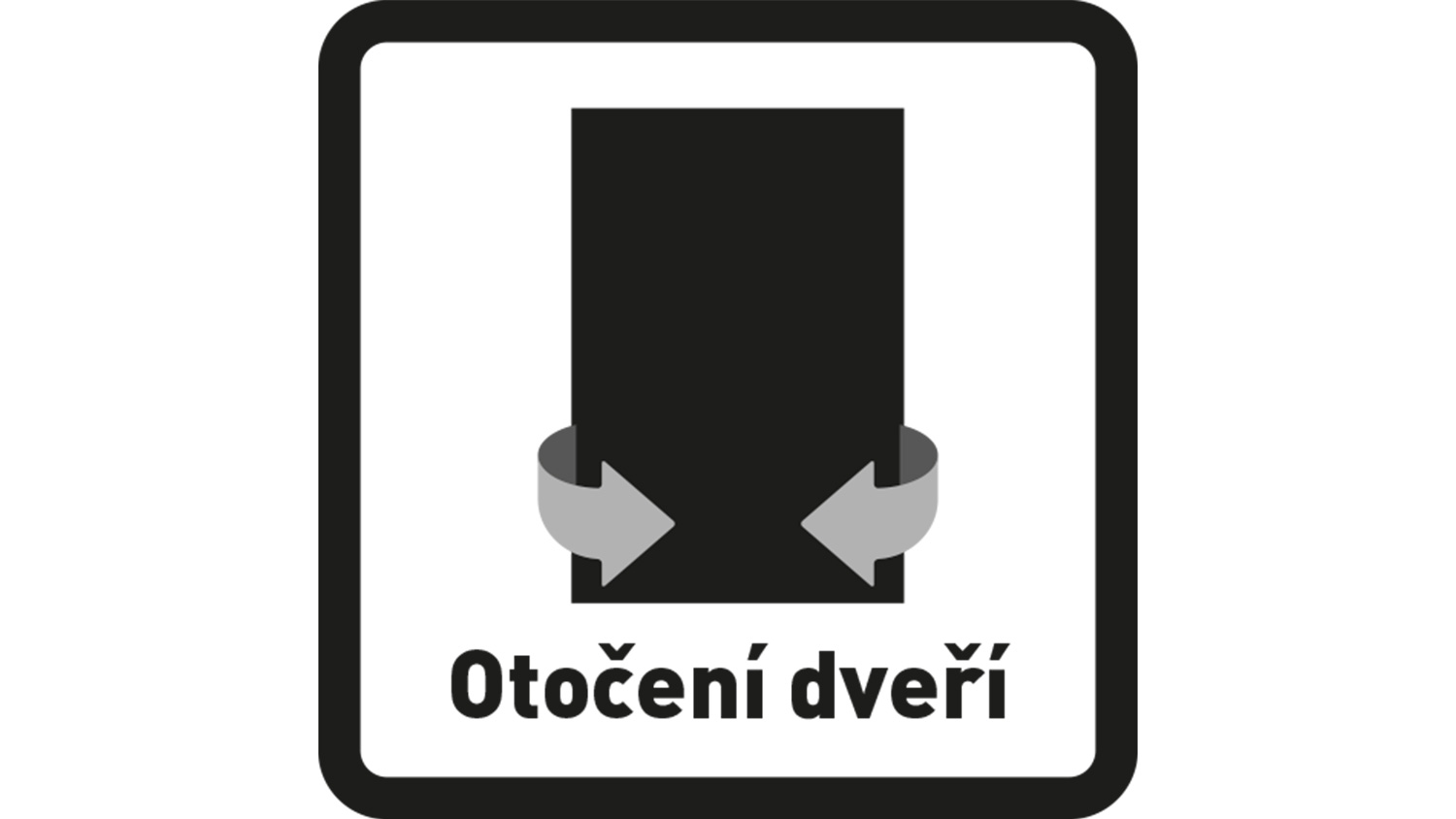 Možnost otočení dveří