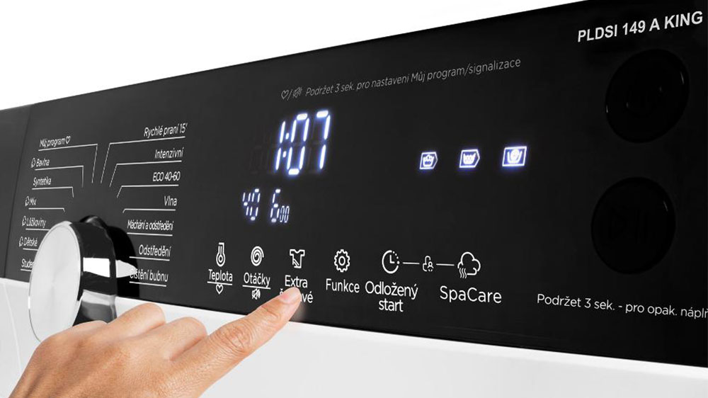 Ovládací panel předem plněné pračky Philco PLDSI 149 A King_03