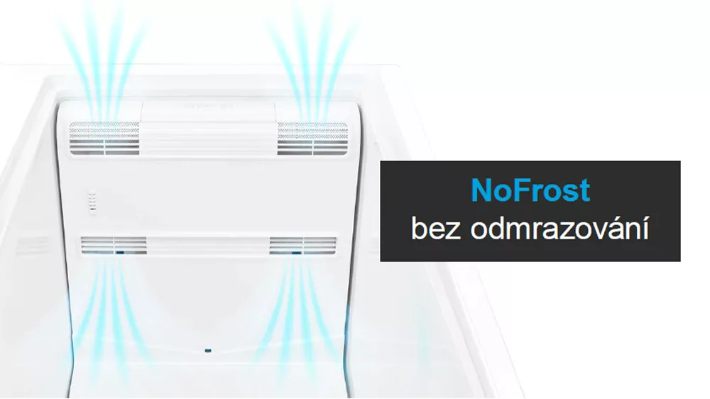 První NoFrost truhlicový mrazák na trhu