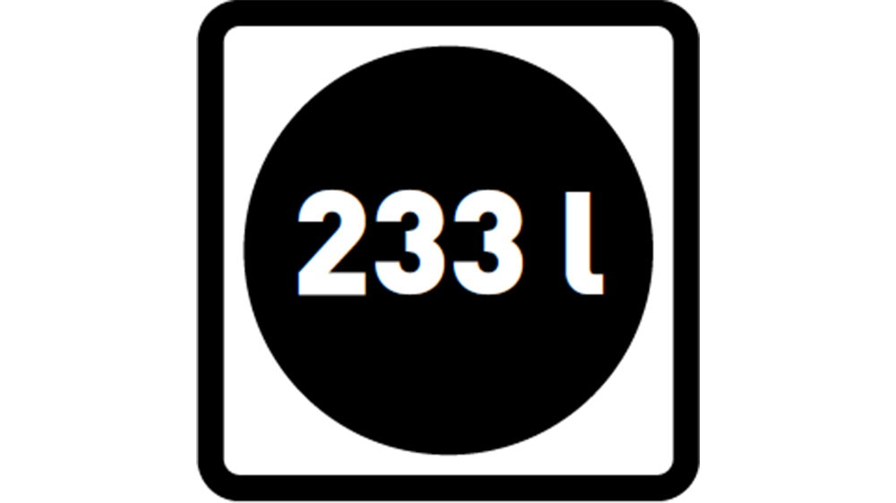 Objem 233 l