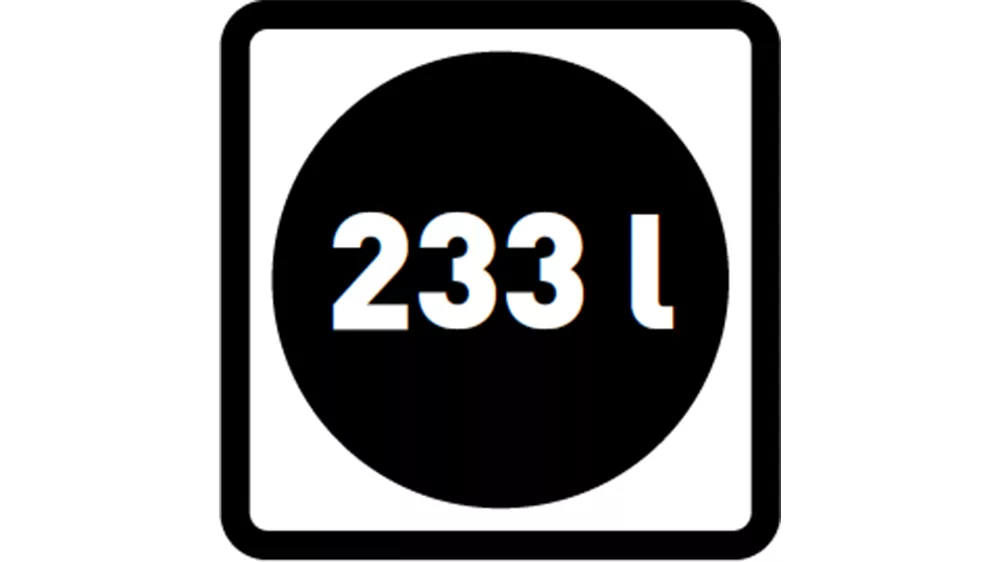 Objem 233 l