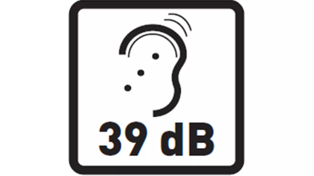 Tichý provoz jen 39 dB