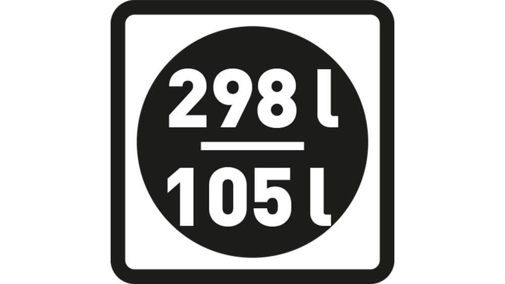 Objem 298 / 105 l