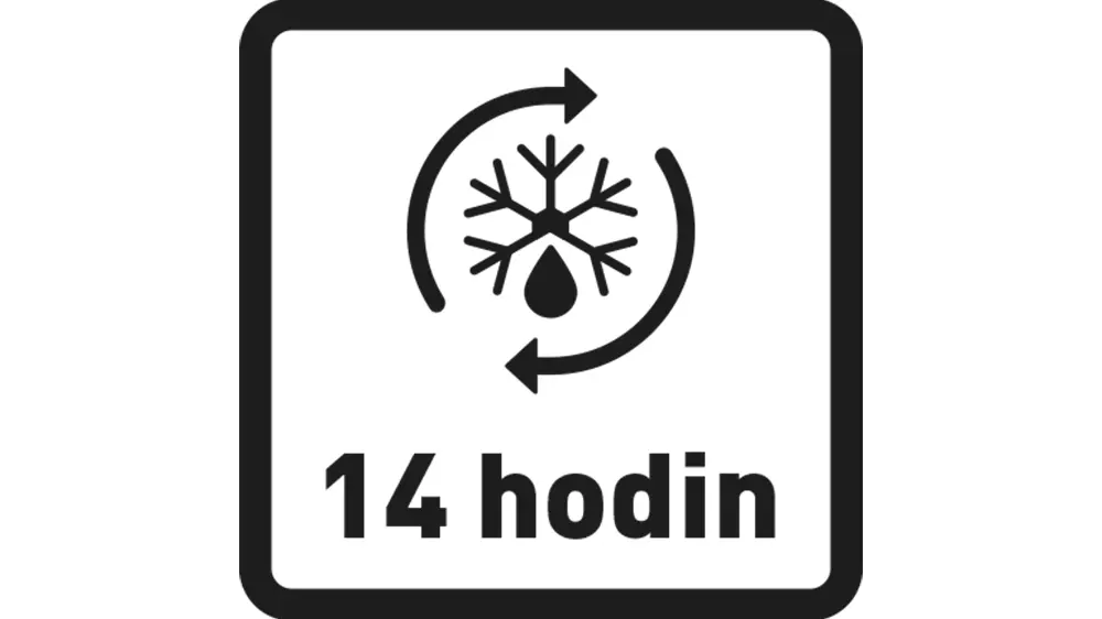 Piktogram akumulační doby.
