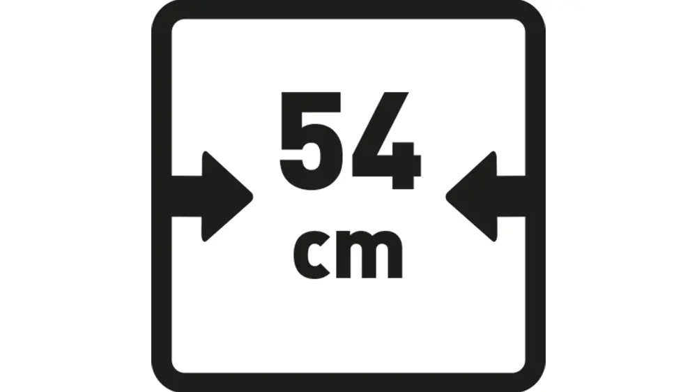 Piktogram pro šířku 54 cm.