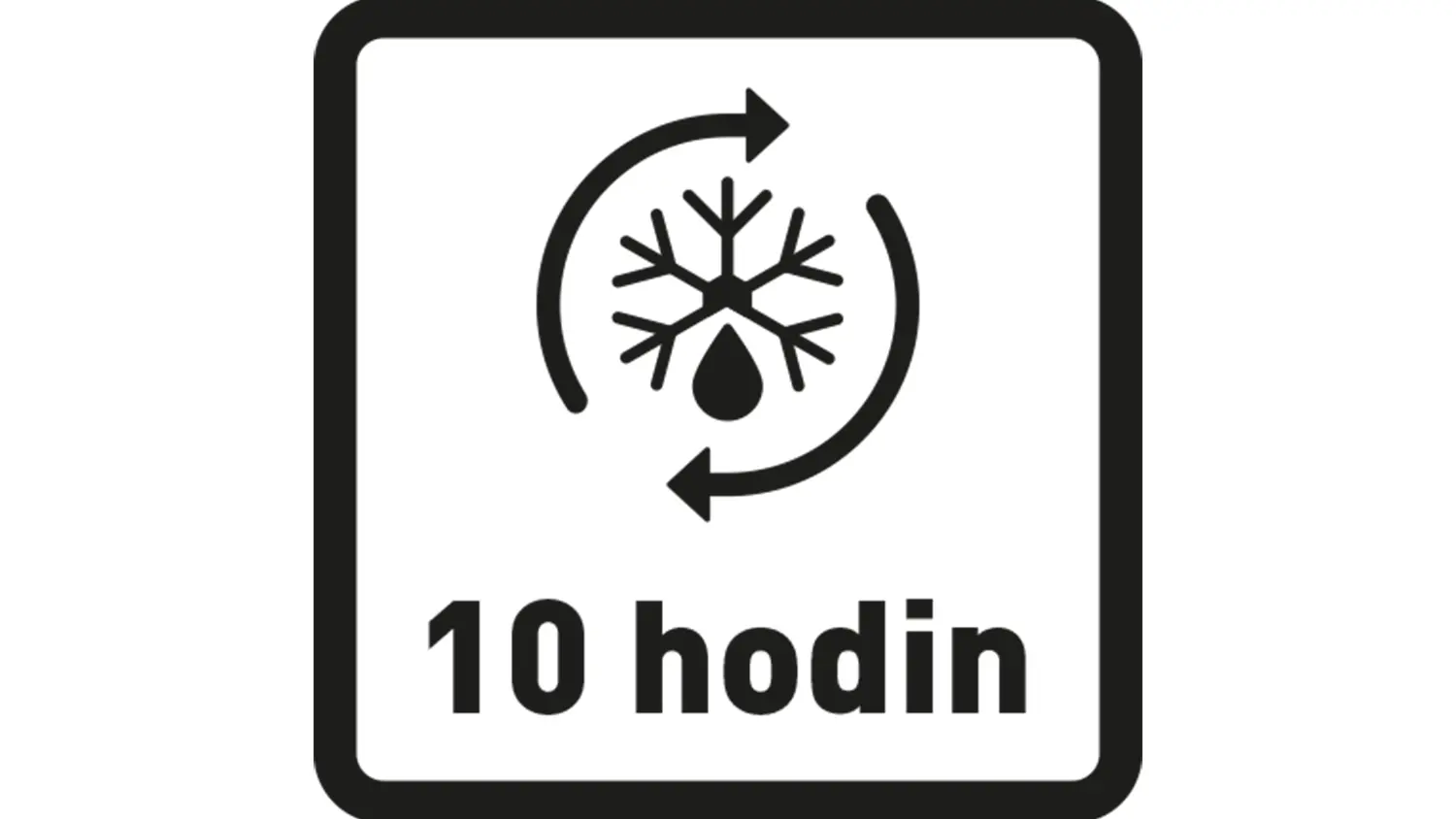 Piktogram pro 11hodinovou akumulační dobu.