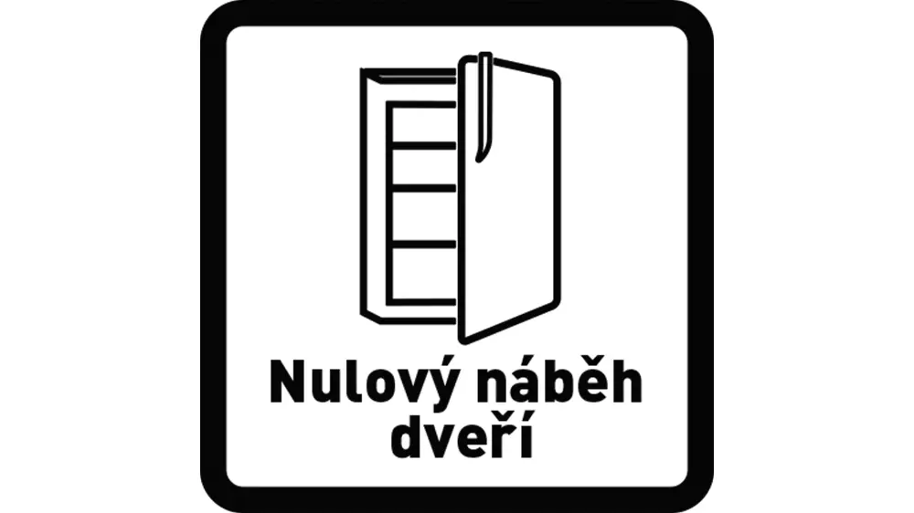Piktogram nulového náběhu dveří