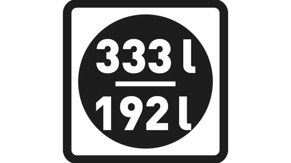 Piktogram objemu 333/192 l.